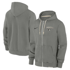 Arizona Diamondbacks Authentic Collection Travel Performance Full-Zip Hoodie Charcoal