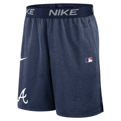 Atlanta Braves Authentic Collection Performance Knit Shorts Navy
