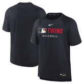 Minnesota Twins Authentic Collection Pregame Raglan Dri-FIT T-Shirt Navy