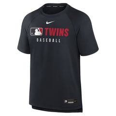 Minnesota Twins Authentic Collection Pregame Raglan Dri-FIT T-Shirt Navy