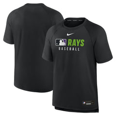 Tampa Bay Rays Authentic Collection Pregame Raglan Dri-FIT T-Shirt Black