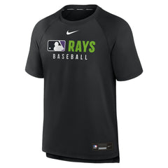 Tampa Bay Rays Authentic Collection Pregame Raglan Dri-FIT T-Shirt Black