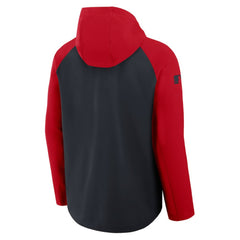 Washington Nationals Authentic Collection Raglan Performance Full-Zip Jacket Navy/Red