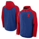 Philadelphia Phillies Authentic Collection Raglan Performance Full-Zip Jacket Royal/Red