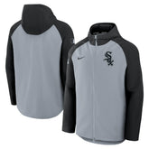 Chicago White Sox Authentic Collection Raglan Performance Full-Zip Jacket Gray/Black