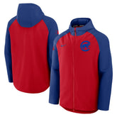 Chicago Cubs Authentic Collection Raglan Performance Full-Zip Jacket Red/Royal