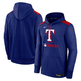 Texas Rangers Authentic Collection Performance Pullover Hoodie Royal