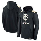 Minnesota Twins Authentic Collection Performance Pullover Hoodie Navy