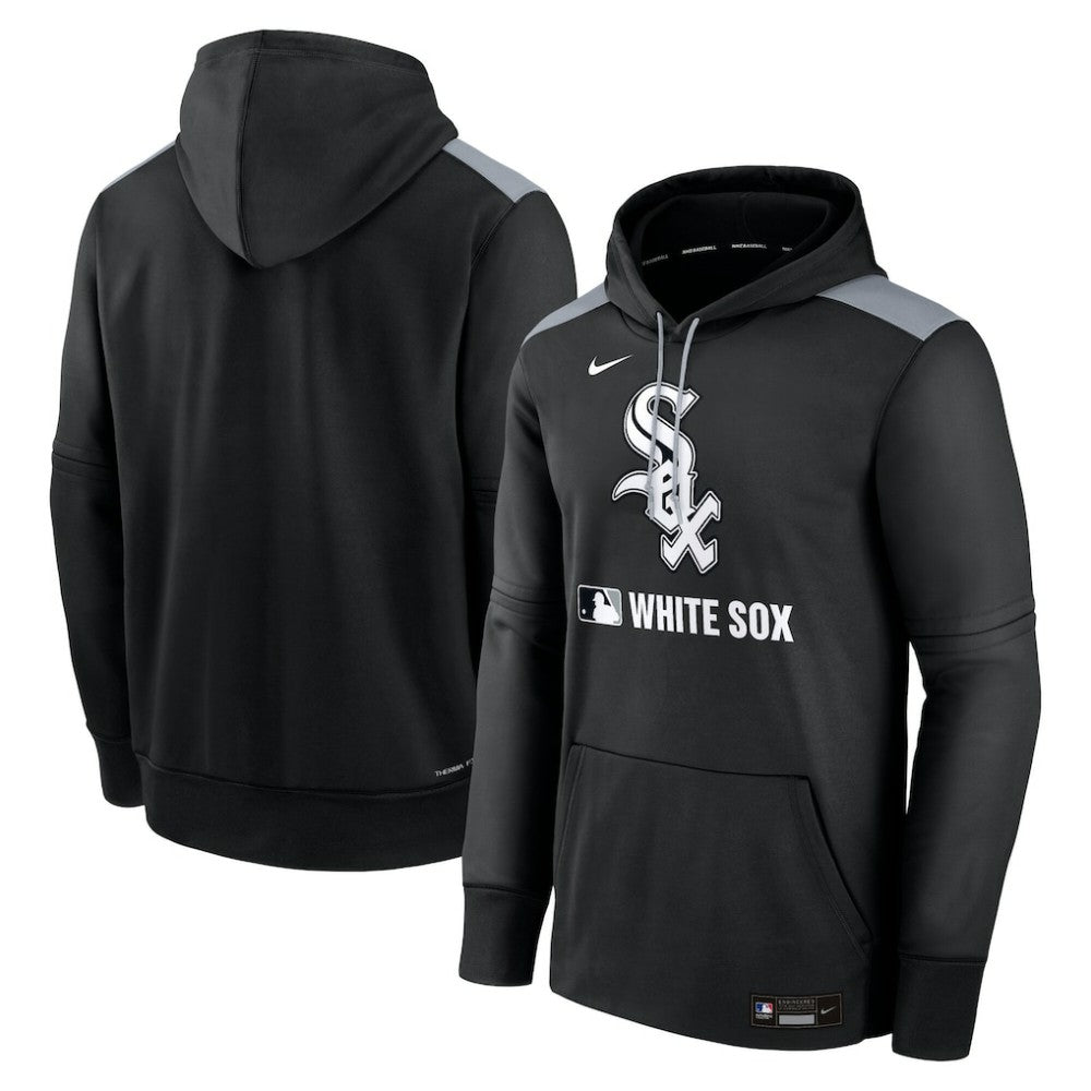 Chicago White Sox Authentic Collection Performance Pullover Hoodie Black