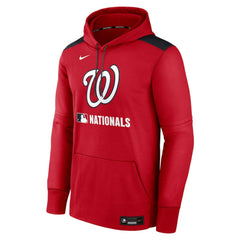 Washington Nationals Authentic Collection Performance Pullover Hoodie Red