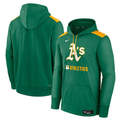 Athletics Authentic Collection Performance Pullover Hoodie Kelly Green