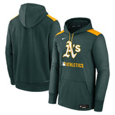 Athletics Authentic Collection Performance Pullover Hoodie Green