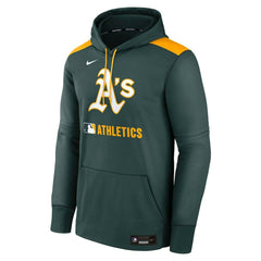 Athletics Authentic Collection Performance Pullover Hoodie Green