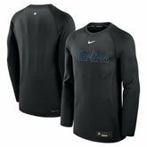 Miami Marlins Authentic Collection Game Time Raglan Dri-FIT Long Sleeve T-Shirt Black