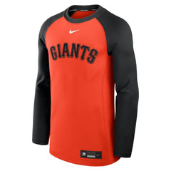 San Francisco Giants Authentic Collection Game Time Raglan Dri-FIT Long Sleeve T-Shirt Orange/Black