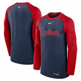 St. Louis Cardinals Authentic Collection Game Time Raglan Dri-FIT Long Sleeve T-Shirt Navy/Red