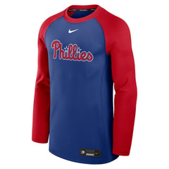Philadelphia Phillies Authentic Collection Game Time Raglan Performance Long Sleeve T-Shirt Royal/Red