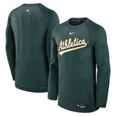 Athletics Authentic Collection Game Time Raglan Dri-FIT Long Sleeve T-Shirt Green