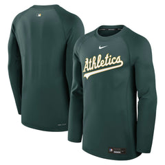 Athletics Authentic Collection Game Time Raglan Dri-FIT Long Sleeve T-Shirt Green
