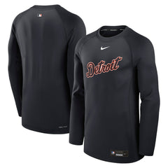 Detroit Tigers Authentic Collection Game Time Raglan Dri-FIT Long Sleeve T-Shirt Navy