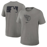 Cleveland Guardians Authentic Collection Early Work Tri-Blend Dri-FIT T-Shirt Heather Charcoal