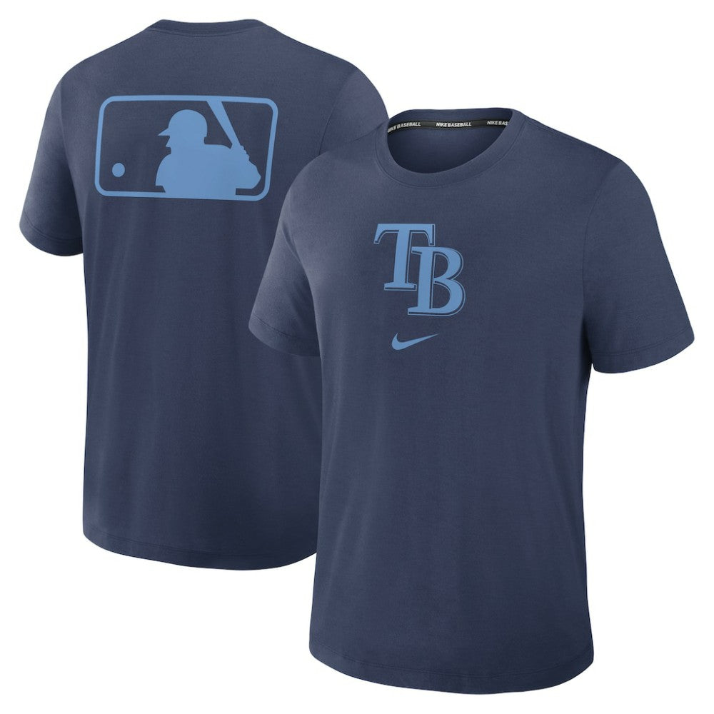 Tampa Bay Rays Authentic Collection Early Work Tri-Blend Dri-FIT T-Shirt Navy