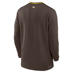 San Diego Padres Authentic Collection Performance Half-Zip Top Brown
