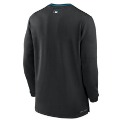 Miami Marlins Authentic Collection Performance Half-Zip Top Black