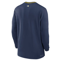 Milwaukee Brewers Authentic Collection Performance Half-Zip Top Navy