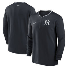 New York Yankees Authentic Collection Performance Half-Zip Top Navy