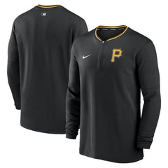 Pittsburgh Pirates Authentic Collection Performance Half-Zip Top Black