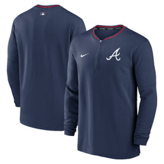 Atlanta Braves Authentic Collection Performance Half-Zip Top Navy