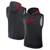 Minnesota Twins Authentic Collection Dri-FIT Sleeveless Hoodie Navy