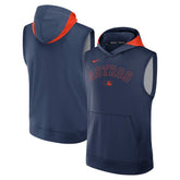 Houston Astros Authentic Collection Dri-FIT Sleeveless Hoodie Navy