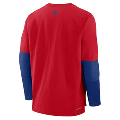 Philadelphia Phillies Authentic Collection Player Dri-FIT Lightweight Pullover Red/Royal