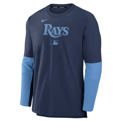 Tampa Bay Rays Authentic Collection Player Dri-FIT Lightweight Pullover Navy/Light Blue