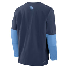 Tampa Bay Rays Authentic Collection Player Dri-FIT Lightweight Pullover Navy/Light Blue