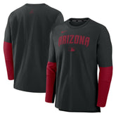 Arizona Diamondbacks Authentic Collection Player Dri-FIT Lightweight Pullover Black/Red