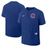 Chicago Cubs Authentic Collection Raglan Short Sleeve Windshirt Royal