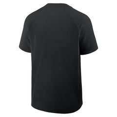 Colorado Rockies Authentic Collection Raglan Short Sleeve Windshirt Black