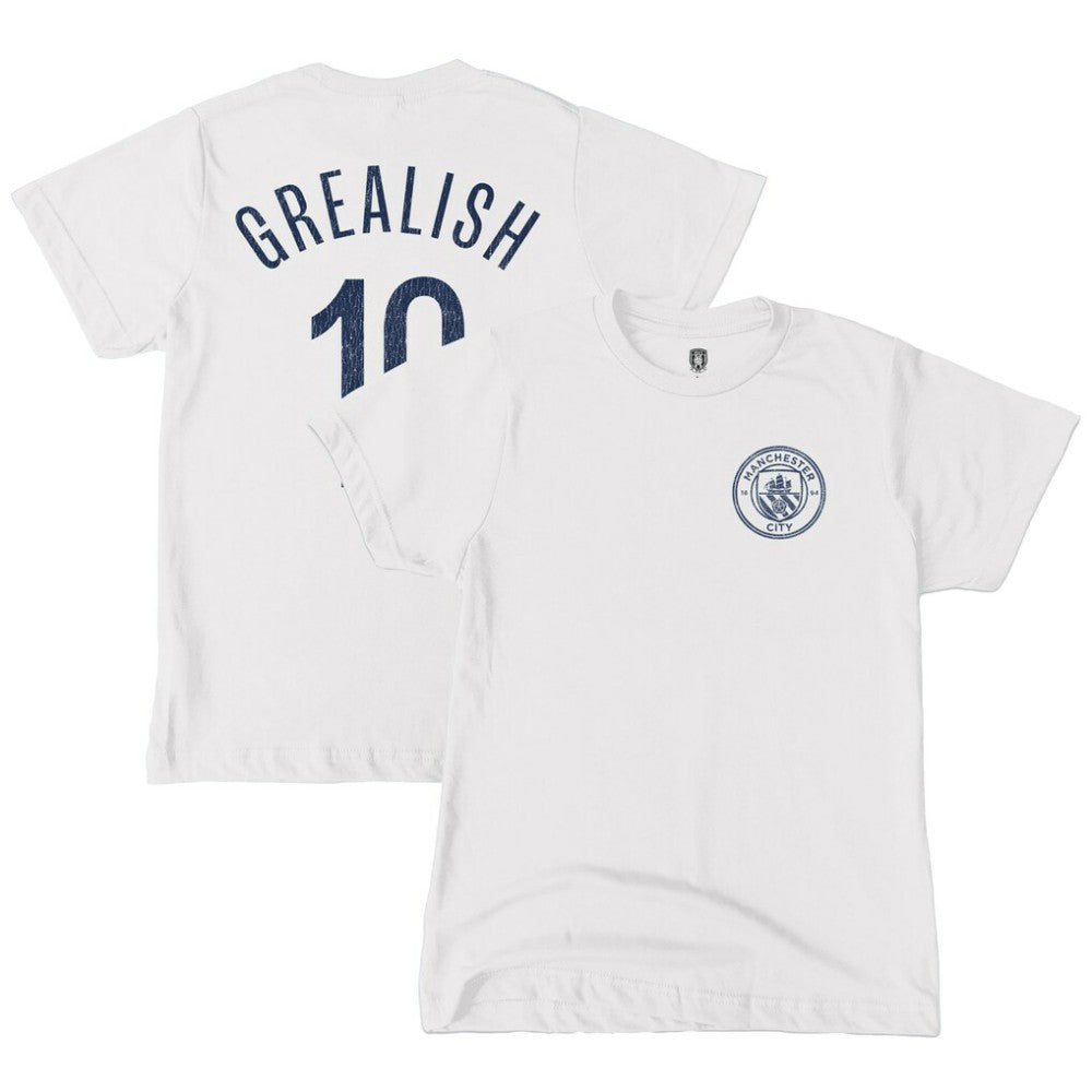 Jack Grealish Manchester City 1863FC Youth Player T-Shirt - White discount