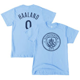 Erling Haaland Manchester City 1863FC Youth Player T-Shirt Discount - Sky Blue