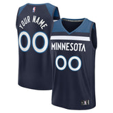 Minnesota Timberwolves Fastbreak Custom Jersey - Icon Edition - Navy for sale