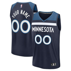 Minnesota Timberwolves Fastbreak Custom Jersey - Icon Edition - Navy for sale