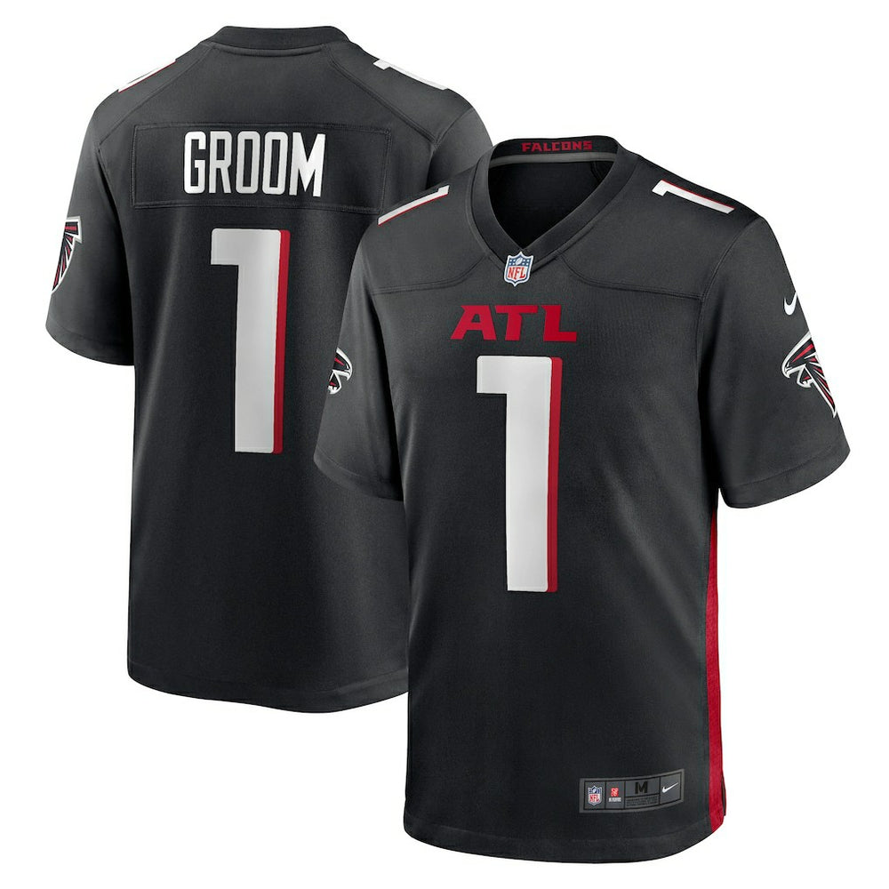 Number 1 Groom Atlanta Falcons Game Jersey - Black for sale