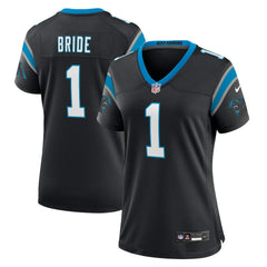 Number 1 Bride Carolina Panthers Women's Game Jersey - Black outlet