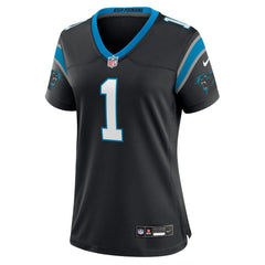 Number 1 Bride Carolina Panthers Women's Game Jersey - Black outlet