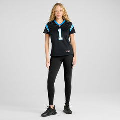 Number 1 Bride Carolina Panthers Women's Game Jersey - Black outlet