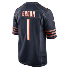 Number 1 Groom Chicago Bears Game Jersey - Navy outlet