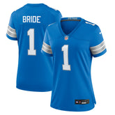 Number 1 Bride Detroit Lions Women's Game Jersey - Blue online